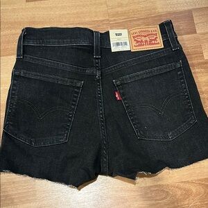 Levi's Women's Black Denim Shorts